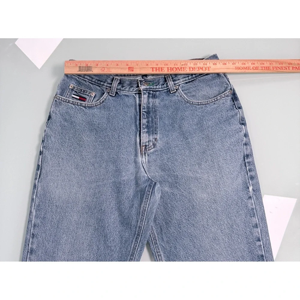 VTG Tommy Jean Ditto Straight Fit Jeans Mens 33x34 Light Wash Blue Denim Preppy